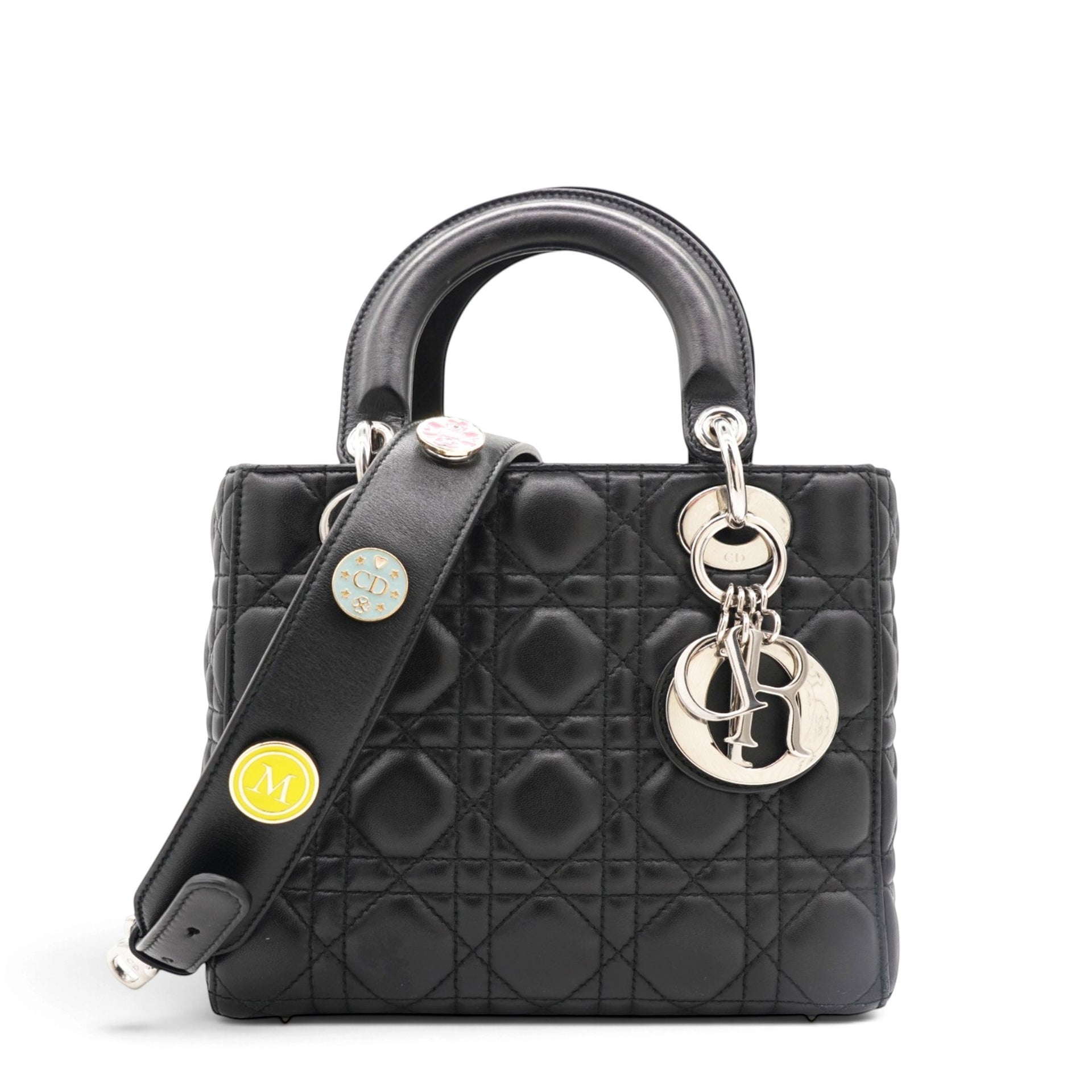 Lambskin Cannage Small My ABCDior Lady Dior Black