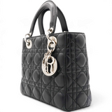 Lambskin Cannage Small My ABCDior Lady Dior Black