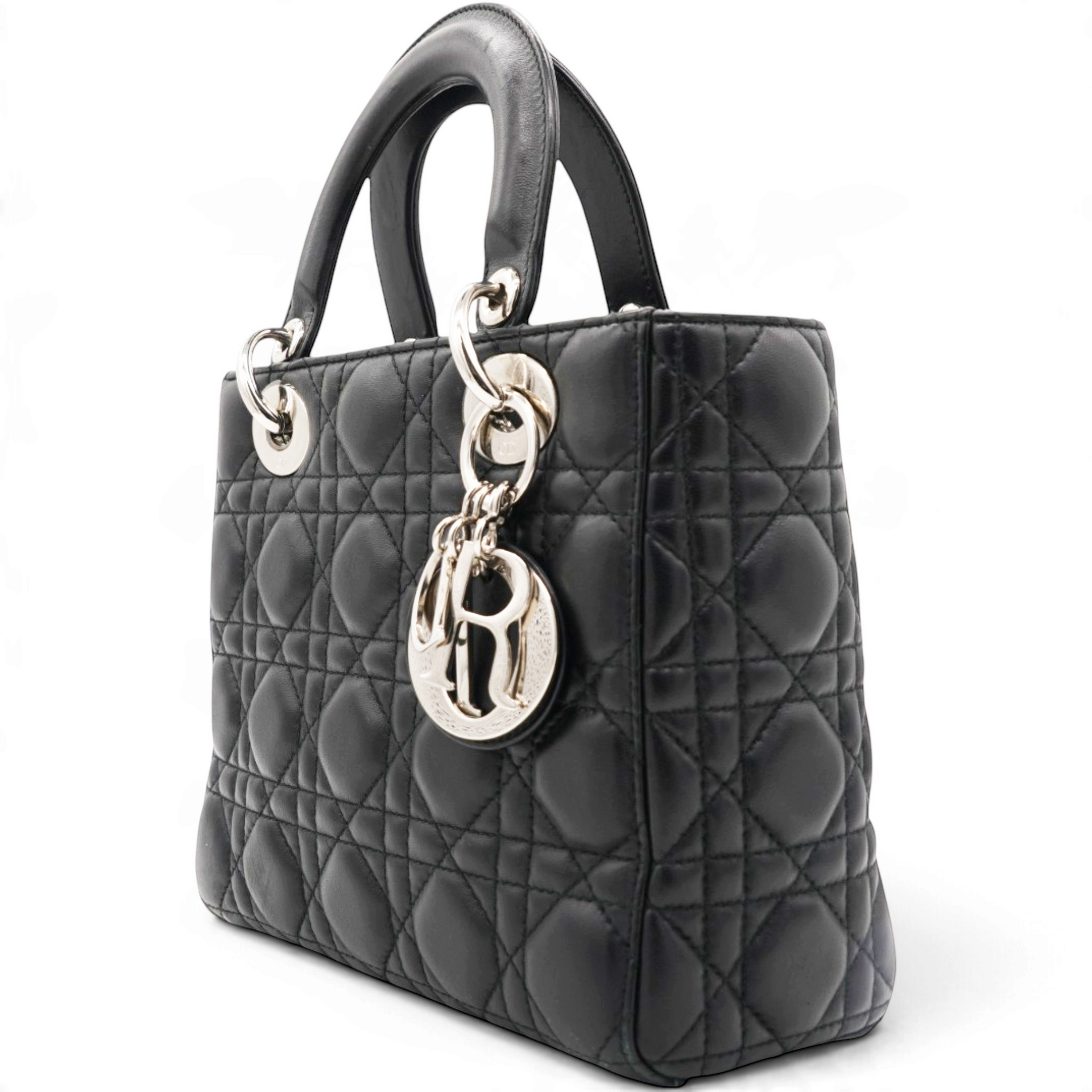 Lambskin Cannage Small My ABCDior Lady Dior Black