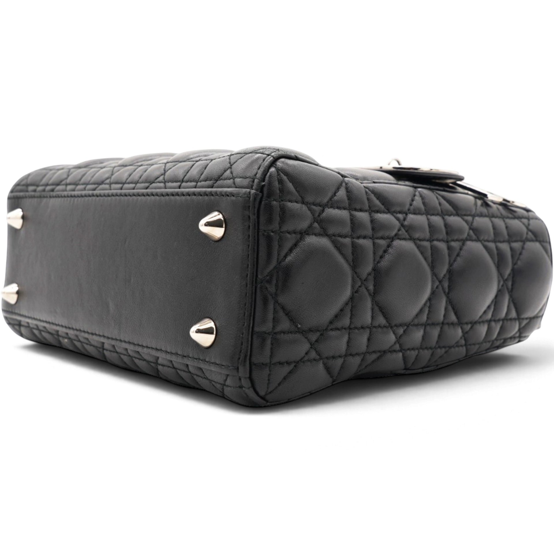 Lambskin Cannage Small My ABCDior Lady Dior Black