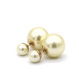 "Dior Tribales" Earrings with Gold Metal and Pearls