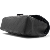 Caviar Quilted Small Double Flap Black