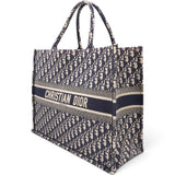Oblique Book Tote Blue Multicolor Large