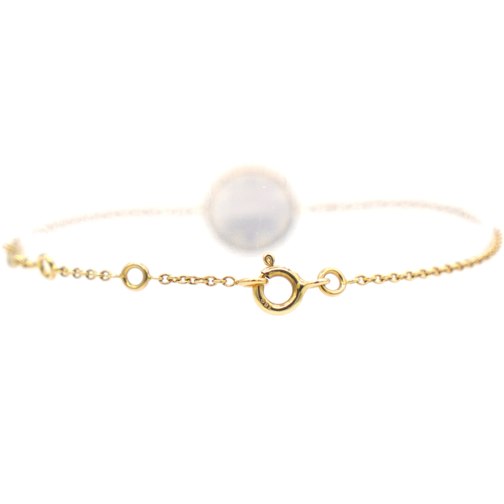 Rose des Vents Diamond Mother of Pearl Yellow Gold Bracelet