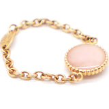 Rose des Vents Diamond Pink Opal Rose Gold Ring 49