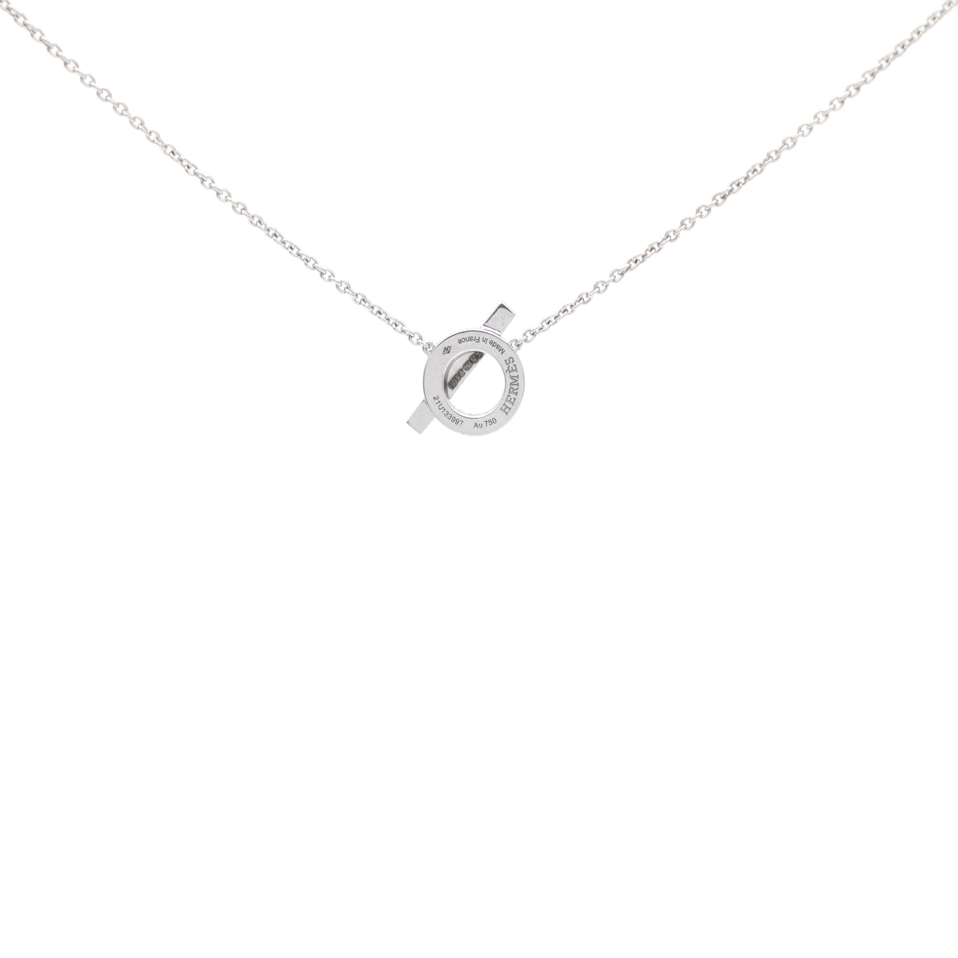 Finesse Pendant Diamond White Gold Necklace