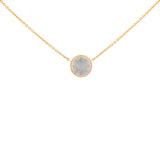Rose des Vents Diamond Mother of Pearl Yellow Gold Necklace
