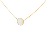 Rose des Vents Diamond Mother of Pearl Yellow Gold Necklace