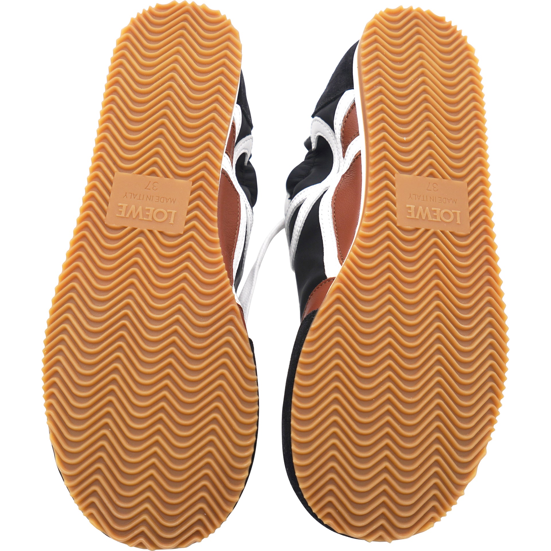 Flow Runner Nylon and Suede Black/Tan/White 37
