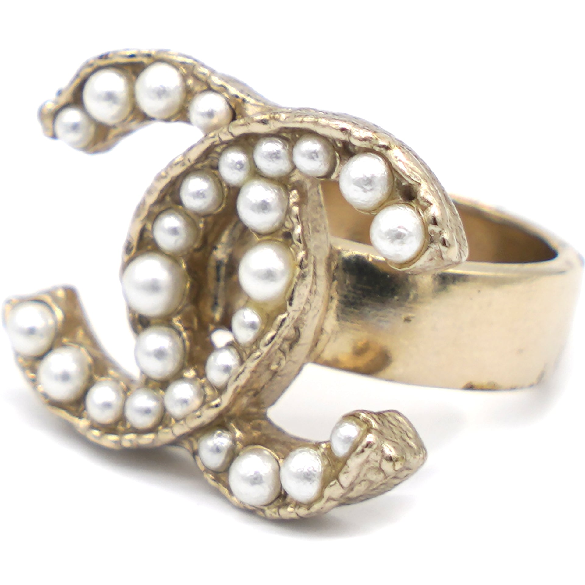 CC Faux Pearl Cocktail Ring 54