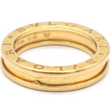 18K Yellow Gold Ceramic B.Zero1 One-Band Ring 55