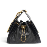 Caviar Quilted Small Chanel 25 Handbag Black