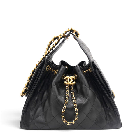 Caviar Quilted Small Chanel 25 Handbag Black