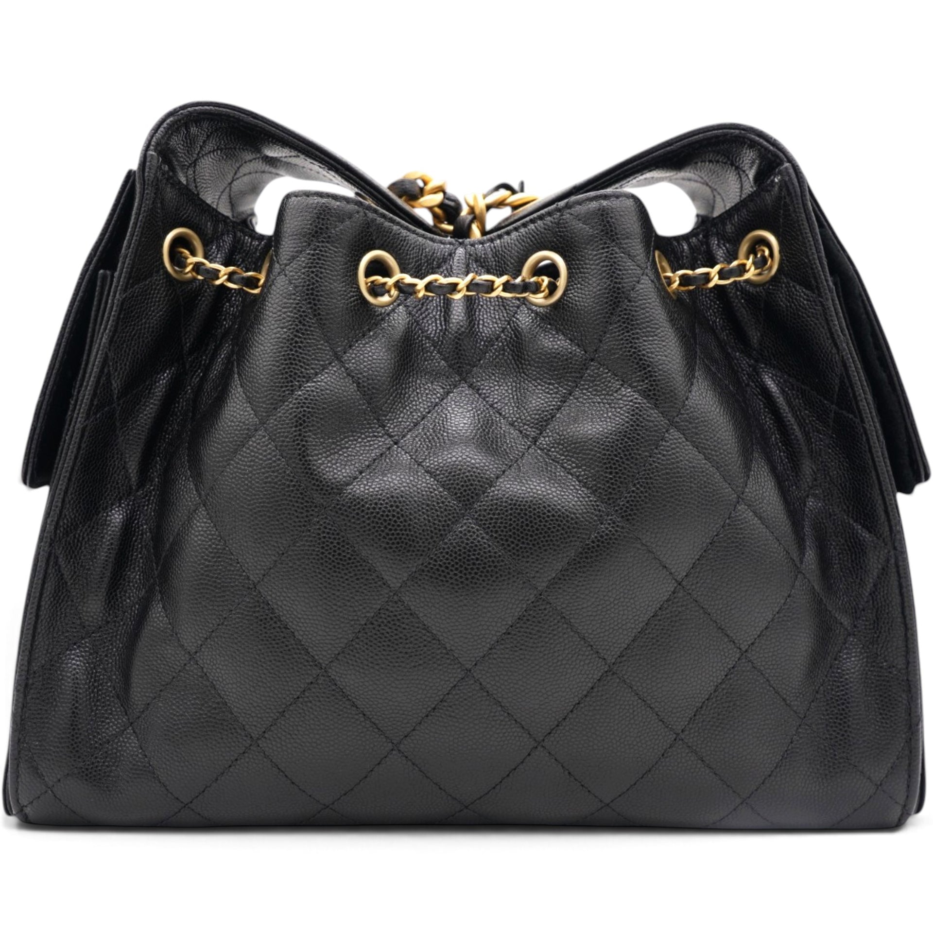 Caviar Quilted Small Chanel 25 Handbag Black