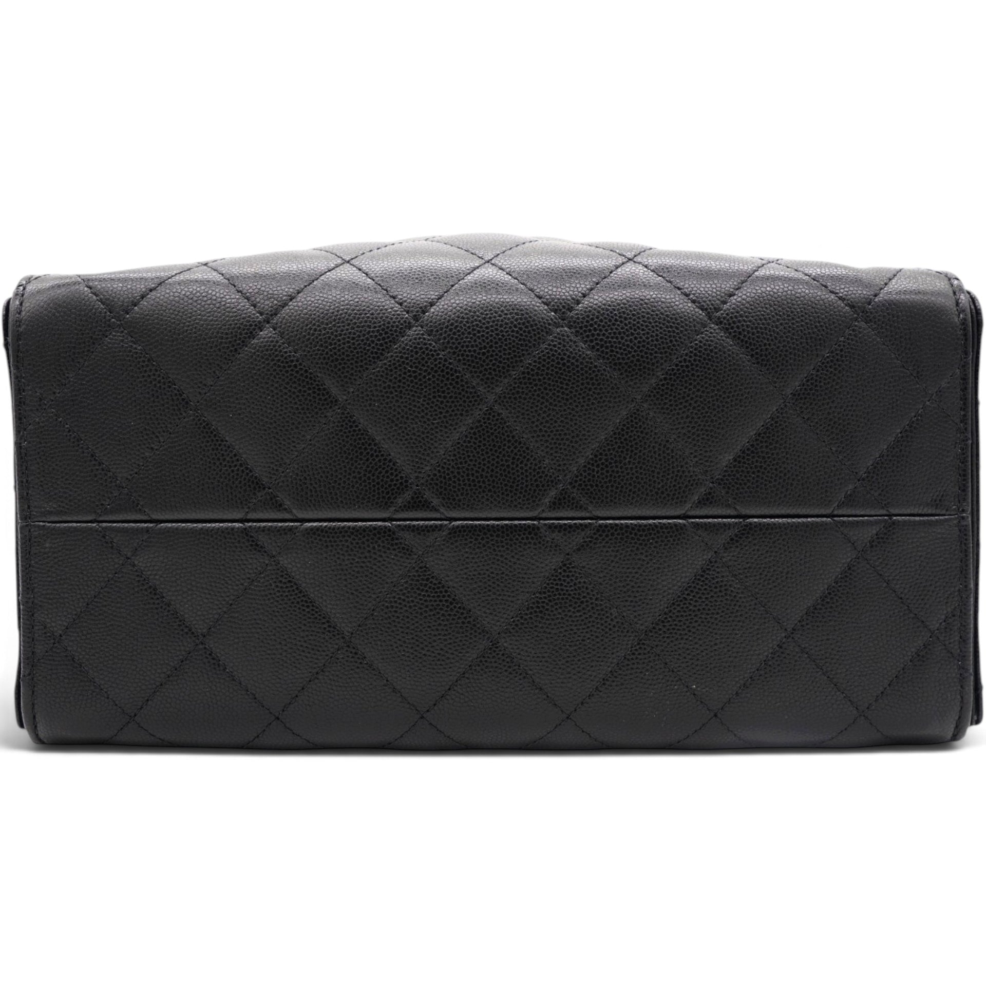 Caviar Quilted Small Chanel 25 Handbag Black