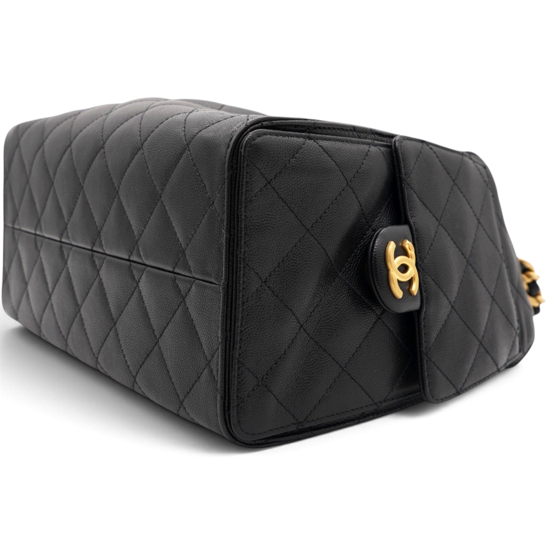 Caviar Quilted Small Chanel 25 Handbag Black