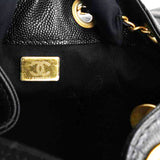 Caviar Quilted Small Chanel 25 Handbag Black