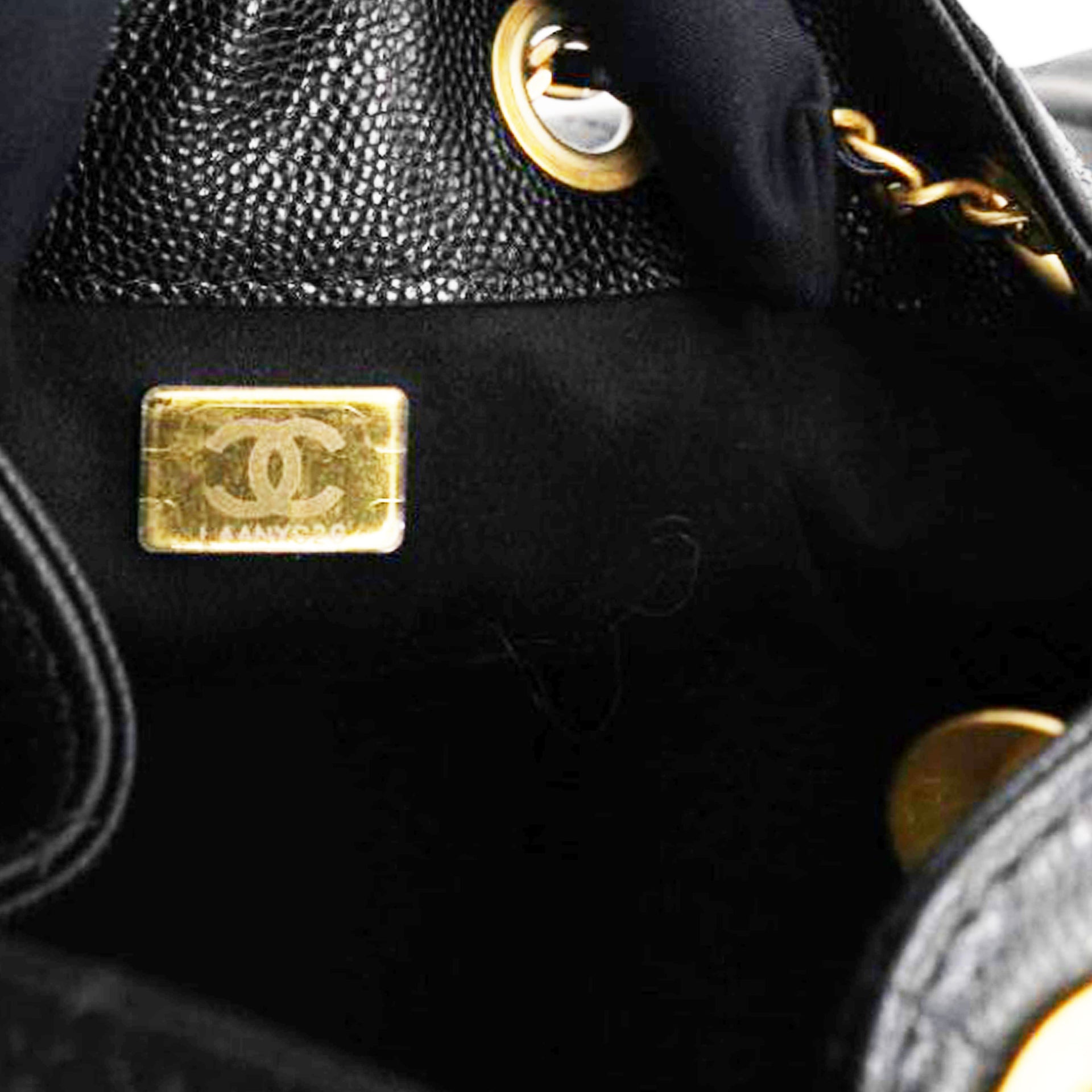 Caviar Quilted Small Chanel 25 Handbag Black