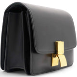 Box Calfskin Mini Classic Box Flap Bag Black