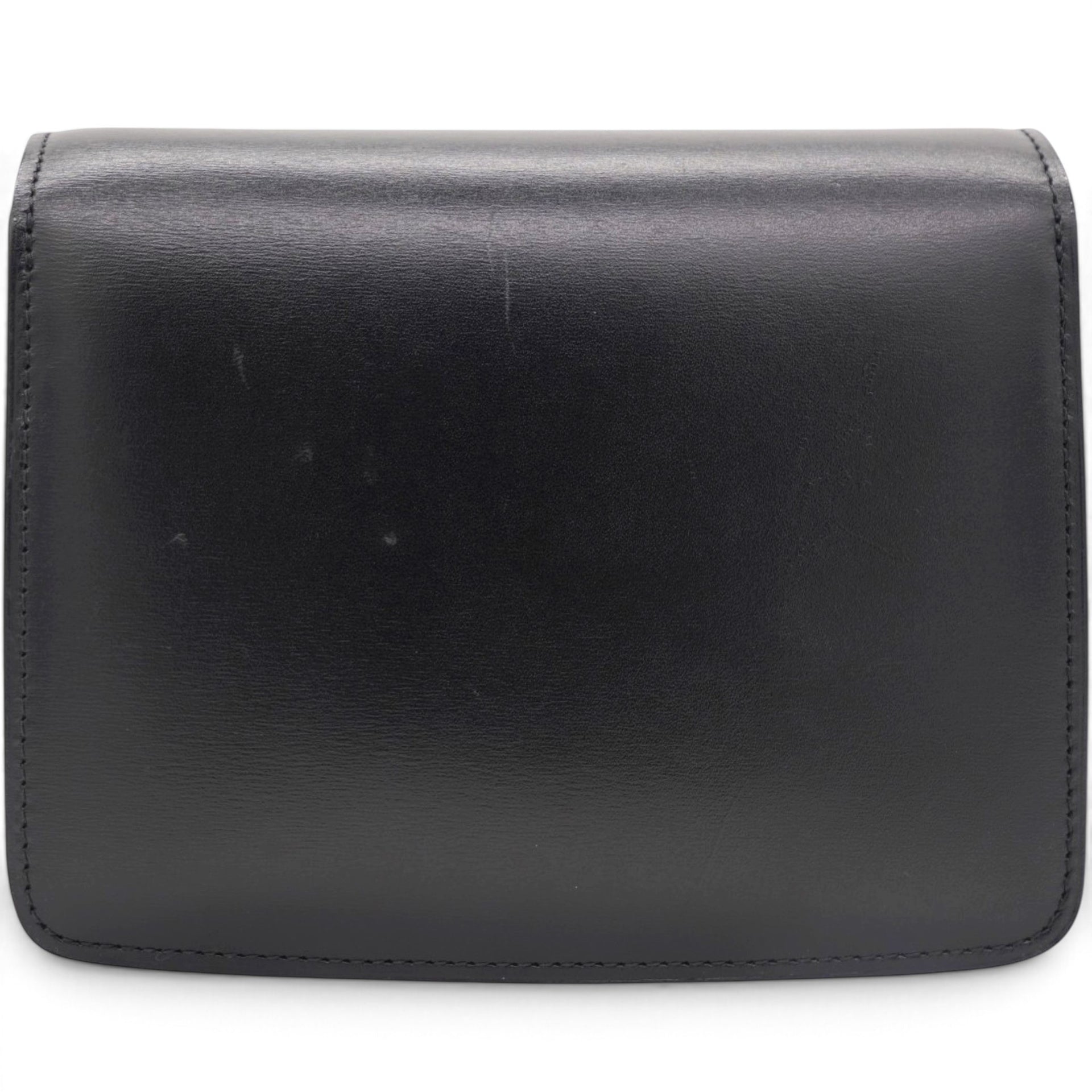 Box Calfskin Mini Classic Box Flap Bag Black