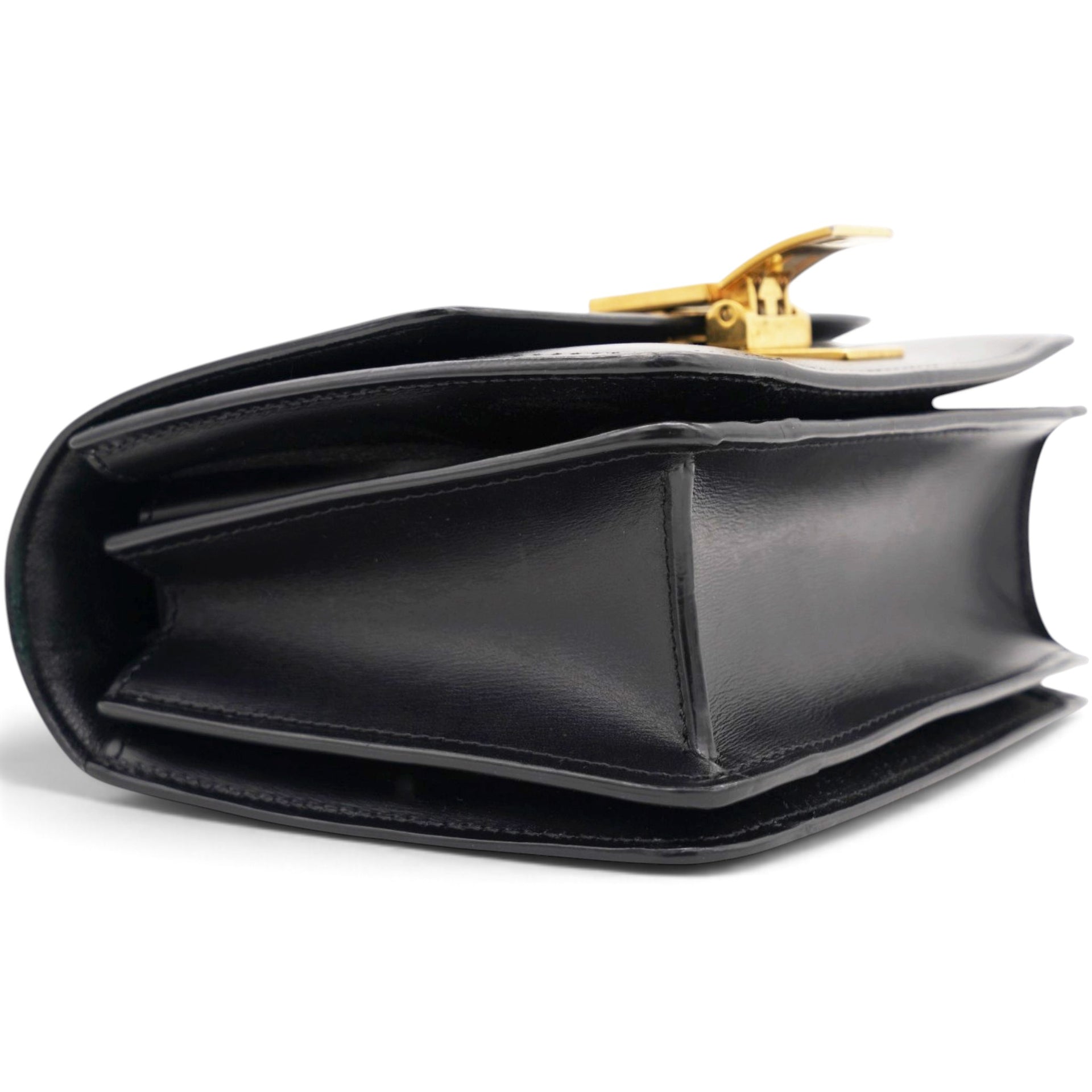 Box Calfskin Mini Classic Box Flap Bag Black