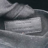 Paris Black Leather Small Emmanuelle Drawstring Bucket Bag