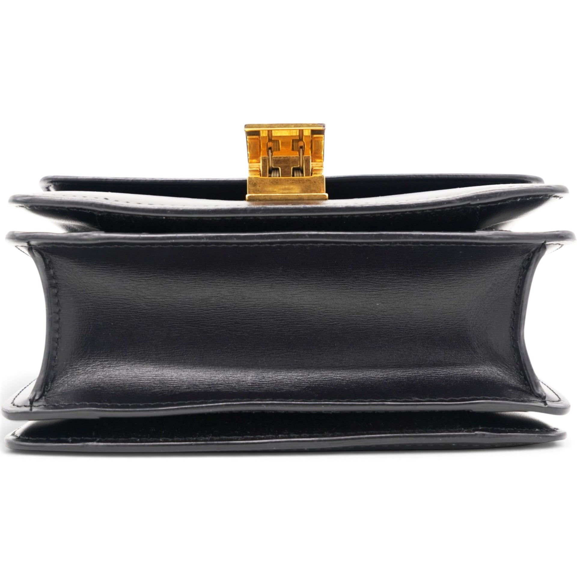 Box Calfskin Mini Classic Box Flap Bag Black