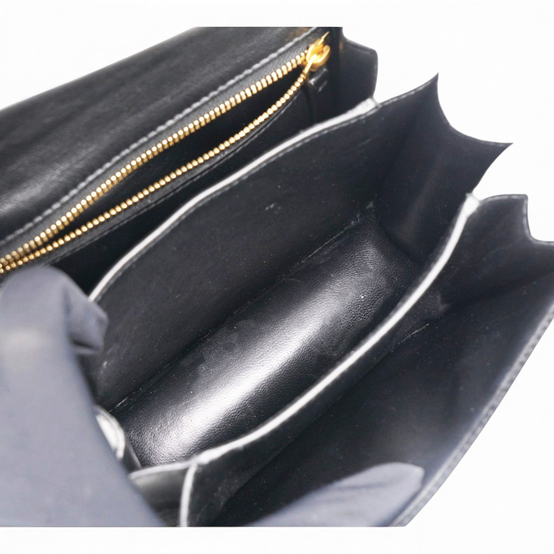 Box Calfskin Mini Classic Box Flap Bag Black