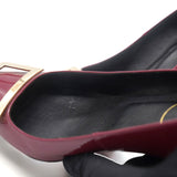 Red Patent Leather Trompette Pumps 35