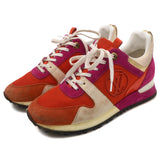 Run Away Sneakers Orange Pink Suede 36