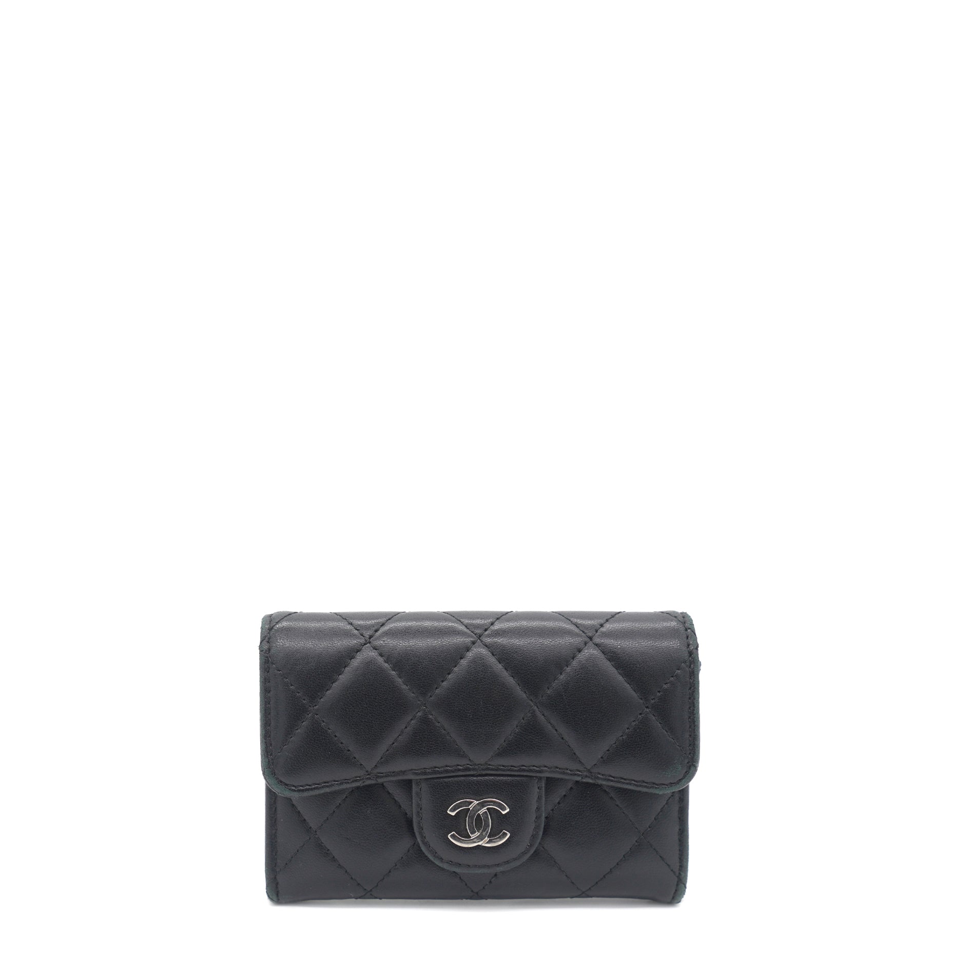 Chanel Lambskin Quilted Classic Card Holder Black SHW – STYLISHTOP
