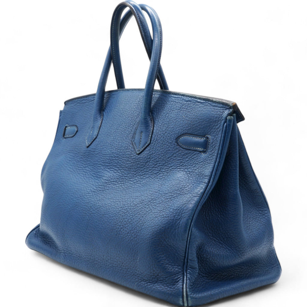 HERMÈS Togo BIRKIN 35 Bleu Brighton – STYLISHTOP - Main Image