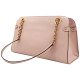 Pink Saffiano Leather Lysa Chain Tote Bag