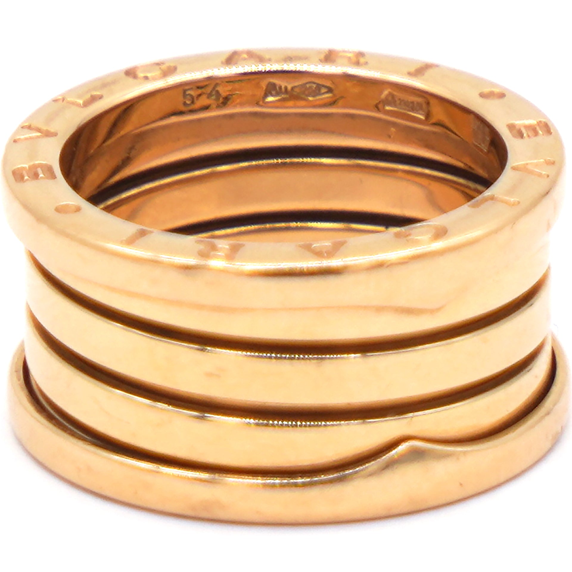 18K Rose Gold B.Zero1 Four-Band Ring 54