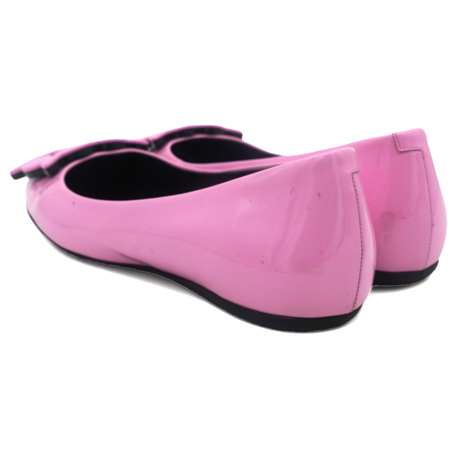 Trompette Pink Patent Ballerina Flats 35.5