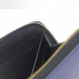 Celine Smooth Box Calfskin Large Zip Around Multifunction Wallet Blue