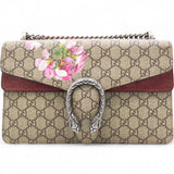 GG Supreme Monogram Blooms Small Dionysus Shoulder Bag Beige Multicolor Dry Rose