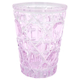 Water Glass Pink Cannage