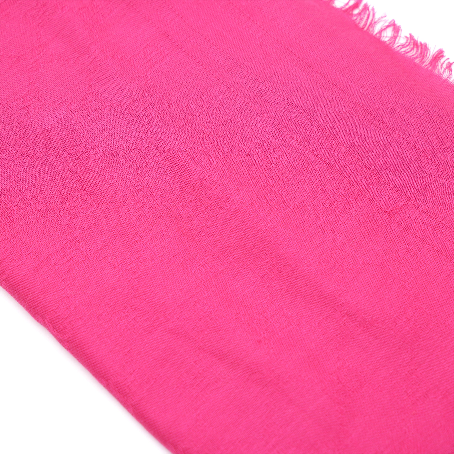 GG Monogram Cotton-Blend Jacquard Scarf Bright Pink