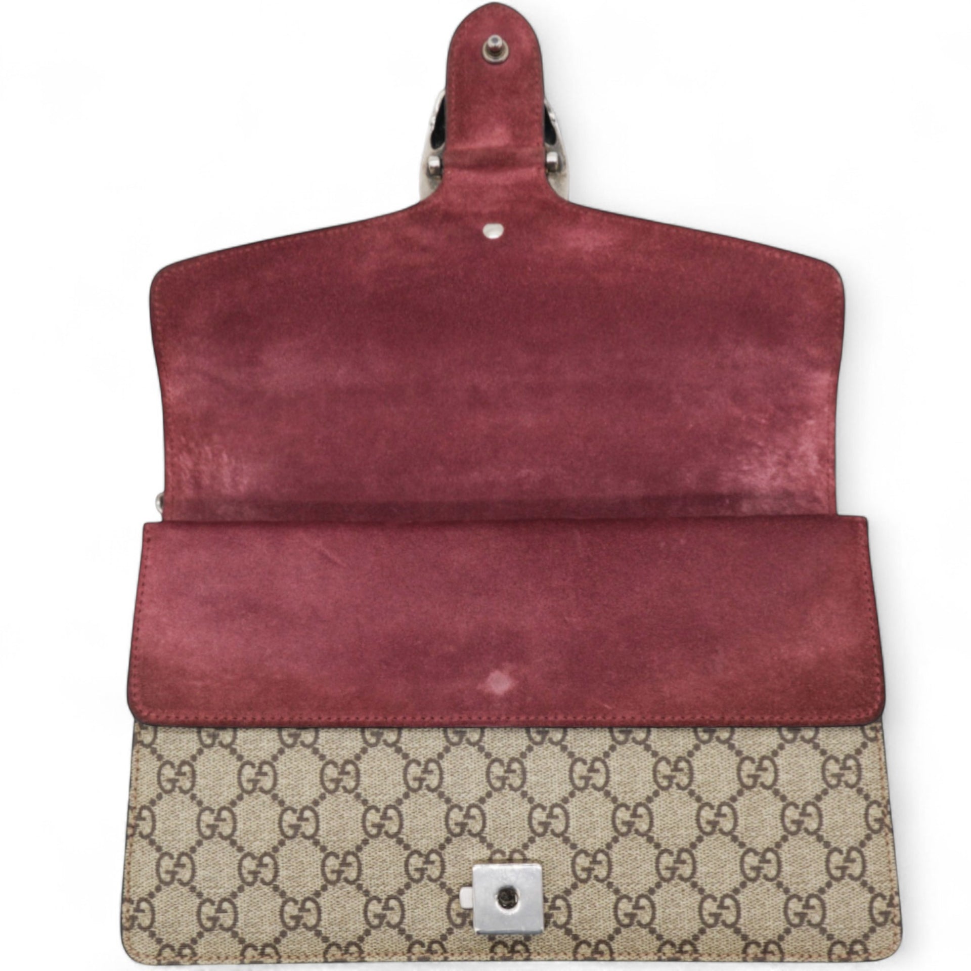 GG Supreme Monogram Blooms Small Dionysus Shoulder Bag Beige Multicolor Dry Rose