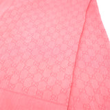 GG Monogram Cotton-Blend Jacquard Scarf Peachy Pink