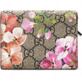 GG Supreme Monogram Blooms Card Case Beige