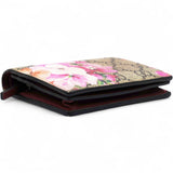 GG Supreme Monogram Blooms Card Case Beige