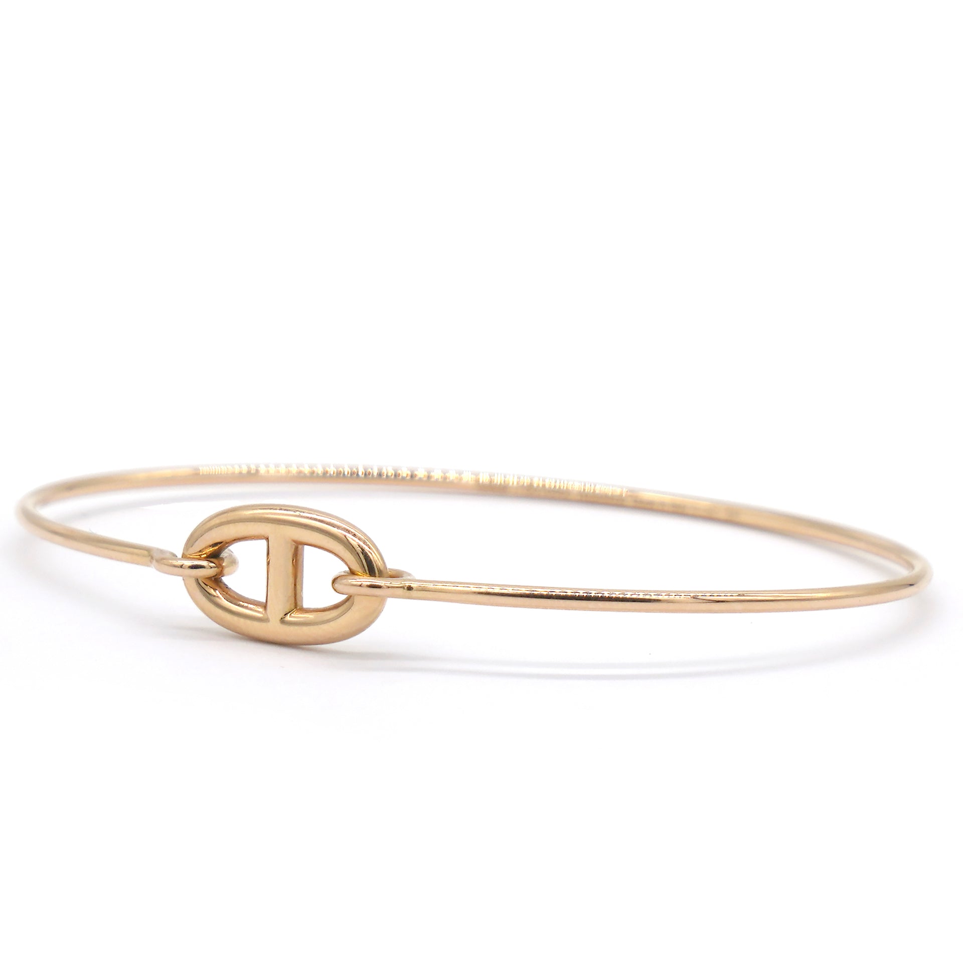 18K Yellow Gold PM Ronde Chaine d'Ancre Bracelet Size SH