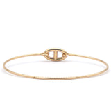 18K Yellow Gold PM Ronde Chaine d'Ancre Bracelet Size SH