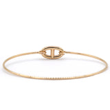 18K Yellow Gold PM Ronde Chaine d'Ancre Bracelet Size SH