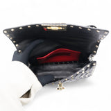 Valentino Garavani  Lambskin Small Rockstud Spike Shoulder Bag Black