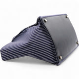 Cotton Canvas Striped Phantom Luggage Navy White