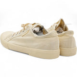 Paris Brand-Print Canvas Low-Top Trainers Size42