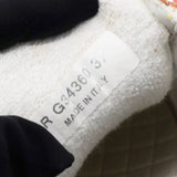 Nylon Lambskin Suede Leather CC Sneakers Coral Light Blue White Size37